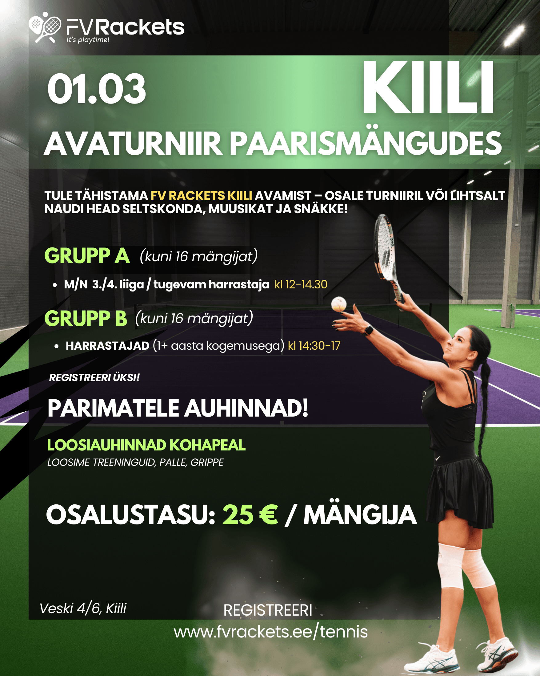Kiili avaturniir paarismängudes